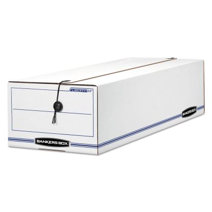 LIBERTY Check and Form Boxes, 9" x 24.25" x 7.5", White/Blue, 12/Carton1
