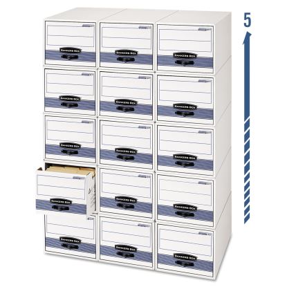 STOR/DRAWER STEEL PLUS Extra Space-Savings Storage Drawers, 10.5" x 25.25" x 5.25", White/Blue, 12/Carton1