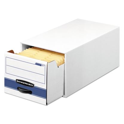 STOR/DRAWER STEEL PLUS Extra Space-Savings Storage Drawers, Letter Files, 10.5" x 25.25" x 6.5", White/Blue, 12/Carton1