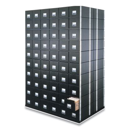 STAXONSTEEL Maximum Space-Saving Storage Drawers, Legal Files, 17" x 25.5" x 11.13", Black, 6/Carton1
