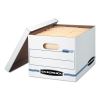 STOR/FILE Basic-Duty Storage Boxes, Letter/Legal Files, 12" x 16.25" x 10.5", White, 20/Carton2