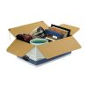 STOR/FILE Medium-Duty Strength Storage Boxes, Legal Files, 15.25" x 19.75" x 10.75", White/Blue, 4/Carton2