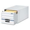 STOR/DRAWER Basic Space-Savings Storage Drawers, Letter Files, 14" x 25.5" x 11.5", White/Blue, 6/Carton2