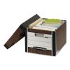 R-KIVE Heavy-Duty Storage Boxes, Letter/Legal Files, 12.75" x 16.5" x 10.38", Woodgrain, 12/Carton2