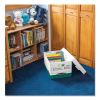 R-KIVE Heavy-Duty Storage Boxes, Letter/Legal Files, 12.75" x 16.5" x 10.38", White/Green, 12/Carton2