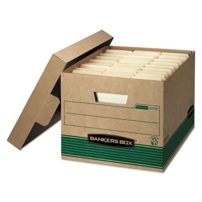 STOR/FILE Medium-Duty 100% Recycled Storage Boxes, Letter/Legal Files, 12" x 16.25" x 10.5", Kraft, 20/Carton1