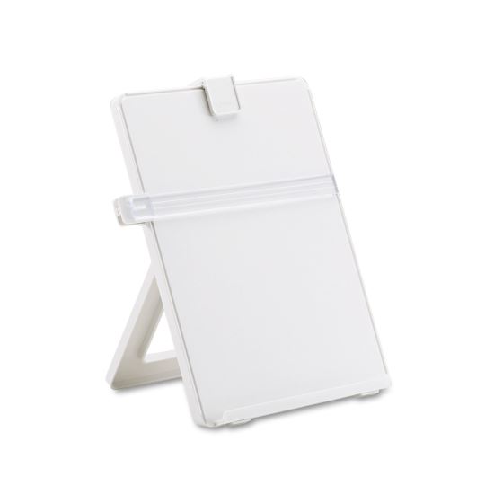 Non-Magnetic Desktop Copyholder, 25 Sheet Capacity, Plastic, Platinum1