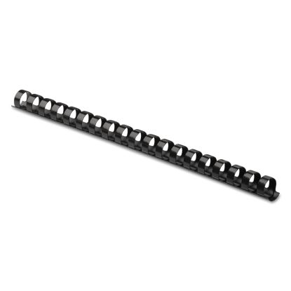 Plastic Comb Bindings, 3/8" Diameter, 55 Sheet Capacity, Black, 25/Pack1