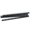 Plastic Comb Bindings, 1/2" Diameter, 90 Sheet Capacity, Black, 100/Pack2