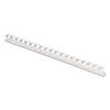 Plastic Comb Bindings, 3/8" Diameter, 55 Sheet Capacity, White, 100/Pack1