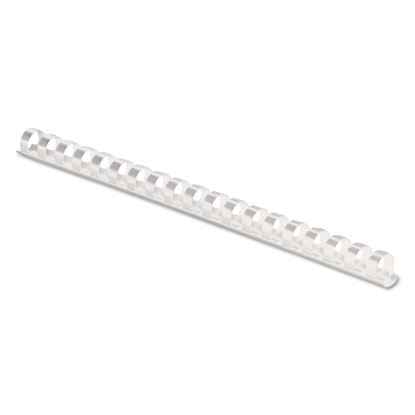 Plastic Comb Bindings, 3/8" Diameter, 55 Sheet Capacity, White, 100/Pack1