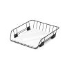 Front-Load Wire Desk Tray, 1 Section, Letter Size Files, 10.88" x 12.63" x 2.63", Black2