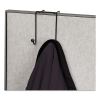 Partition Additions Wire Double-Garment Hook, 4 x 5.13 x 6, Over-the Panel Mount,  Black2