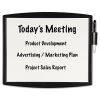 Partition Additions Dry Erase Board, 15.38 x 13.25, Dark Graphite Frame1