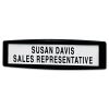 Plastic Partition Additions Nameplate, 9 x 0.75 x 2.5, Fabric Panel Mount, Dark Graphite1