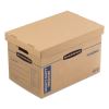 SmoothMove Kitchen Moving Kit, Medium, Half Slotted Container (HSC), 18.5" x 12.25" x 12", Brown Kraft/Blue2