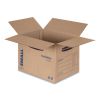 SmoothMove Basic Moving Boxes, Small, Regular Slotted Container (RSC), 16" x 12" x 12", Brown Kraft/Blue, 25/Bundle2