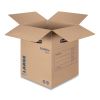 SmoothMove Basic Moving Boxes, Large, Regular Slotted Container (RSC), 18" x 18" x 24", Brown Kraft/Blue, 15/Carton2