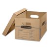 SmoothMove Classic Moving and Storage Boxes, Small, Half Slotted Container (HSC), 15 x 12 x 10, Brown Kraft/Blue, 10/Carton2
