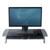 Office Suites Premium Monitor Riser, 27" x 14" x 4" to 6.5", Black/Silver2