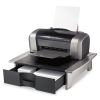 Office Suites Printer/Machine Stand, 21.25 x 18.06 x 5.25, Black/Silver2