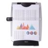 Office Suites Desktop Copyholder with Memo Board, 150 Sheet Capacity, Plastic, Black/Silver2