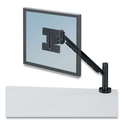 Designer Suites Flat Panel Monitor Arm, 180 Degree Rotation, 45 Degree Tilt, 360 Degree Pan, Black, Supports 20 lb1