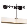 Professional Series Depth Adjustable Dual Monitor Arm, 360 deg Rotation, 37 deg Tilt, 360 deg Pan, Black, Supports 24 lb2