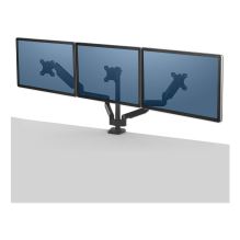 Platinum Series Triple Monitor Arm for 27" Monitors, 360 deg Rotation, +85/-20 deg Tilt, 360 deg Pan, Black, Supports 20 lb1