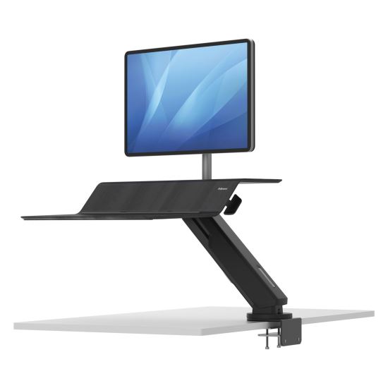 Lotus RT Sit-Stand Workstation, 48" x 30" x 42.2" to 49.2", Black1