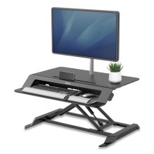 Lotus LT Sit-Stand Workstation, 34.38" x 28.38" x 7.62", Black1