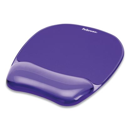 Gel Crystals Mouse Pad with Wrist Rest, 7.87 x 9.18, Purple1