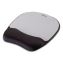 Memory Foam Mouse Pad with Wrist Rest, 7.93 x 9.25, Black/Silver1