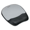 Memory Foam Mouse Pad with Wrist Rest, 7.93 x 9.25, Black/Silver2