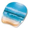 Photo Gel Mouse Pad with Wrist Rest with Microban Protection, 7.87 x 9.25, Sandy Beach Design2