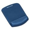 PlushTouch Mouse Pad with Wrist Rest, 7.25 x 9.37, Blue2