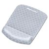 PlushTouch Mouse Pad with Wrist Rest, 7.25 x 9.37, Lattice Design1