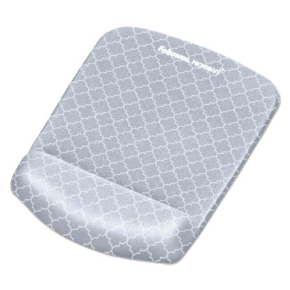 PlushTouch Mouse Pad with Wrist Rest, 7.25 x 9.37, Lattice Design1