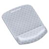 PlushTouch Mouse Pad with Wrist Rest, 7.25 x 9.37, Lattice Design2