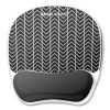 Photo Gel Mouse Pad with Wrist Rest with Microban Protection, 7.87 x 9.25, Chevron Design2