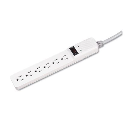 Basic Home/Office Surge Protector, 6 Outlets, 6 ft Cord, 450 Joules, Platinum1