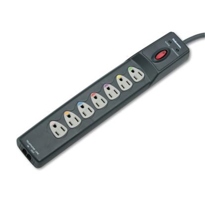 Power Guard Surge Protector, 7 Outlets, 12 ft Cord, 1600 Joules, Gray1