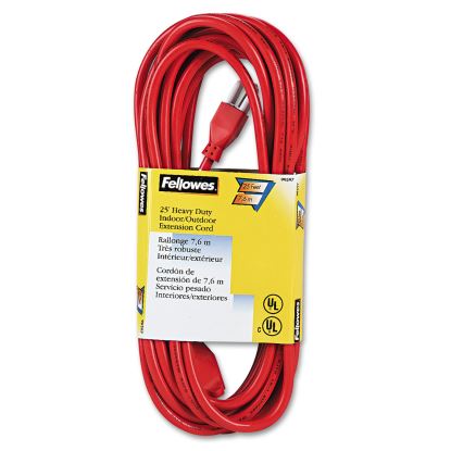 Indoor/Outdoor Heavy-Duty 3-Prong Plug Extension Cord, 25 ft, 13 A, Orange1