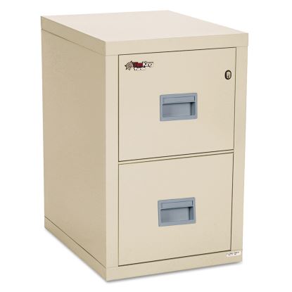 Compact Turtle Insulated Vertical File, 1-Hour Fire, 2 Legal/Letter File Drawers, Parchment, 17.75" x 22.13" x 27.75"1