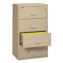 Insulated Lateral File, 4 Legal/Letter-Size File Drawers, Parchment, 31.13" x 22.13" x 52.75", 260 lb Overall Capacity1