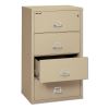 Insulated Lateral File, 4 Legal/Letter-Size File Drawers, Parchment, 31.13" x 22.13" x 52.75", 260 lb Overall Capacity2