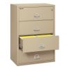 Insulated Lateral File, 4 Legal/Letter-Size File Drawers, Parchment, 37.5" x 22.13" x 52.75", 323.24 lb Overall Capacity2