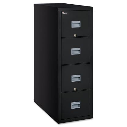 Patriot by FireKing Insulated Fire File, 1-Hour Fire Protection, 4 Legal-Size File Drawers, Black, 20.75" x 31.63" x 52.75"1