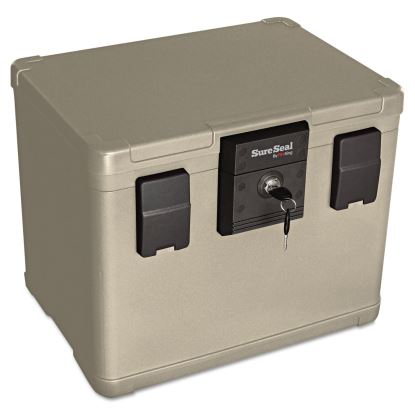 Fire and Waterproof Chest, 0.6 cu ft, 16w x 12.5d x 13h, Taupe1
