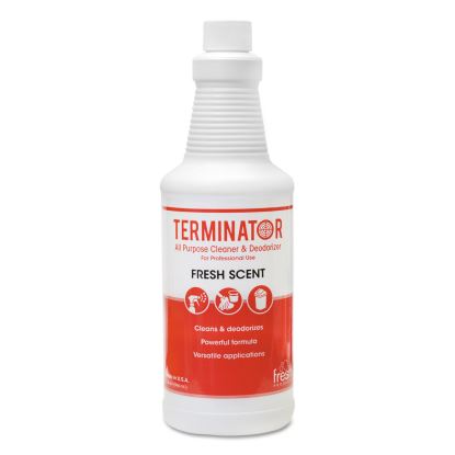 Terminator All-Purpose Cleaner/Deodorizer with (2) Trigger Sprayers, 32 oz Bottles, 12/Carton1